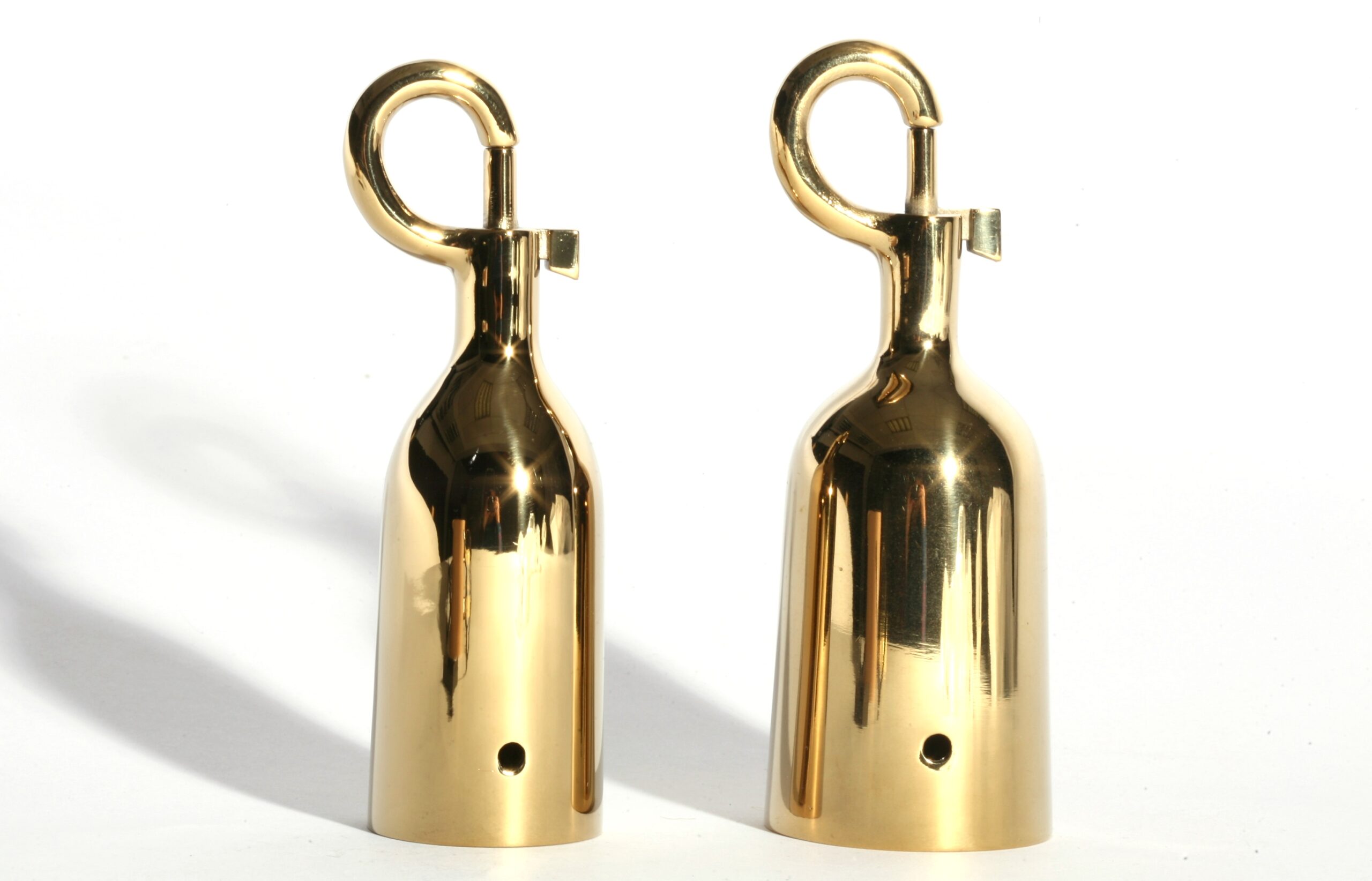 Seilendbüchse Messing mit Karabiner
