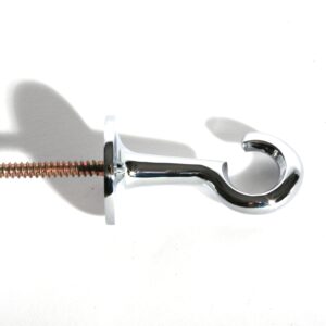 Seil-Wandhaken Messing-verchromt