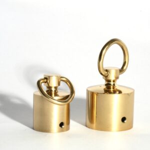 Seilendkappe Messing mit Ring