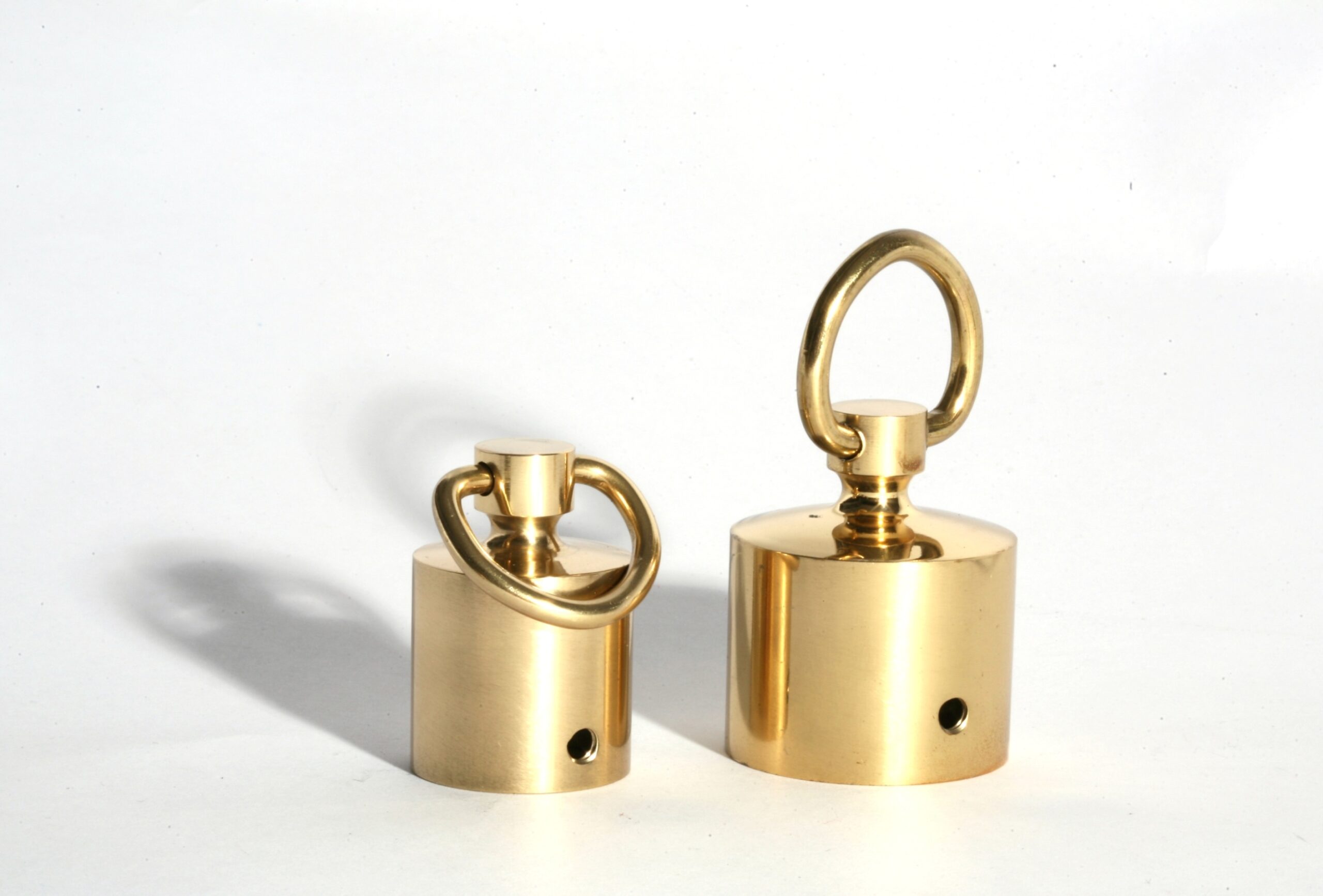 Seilendkappe Messing mit Ring