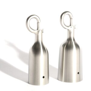 Seilendbüchse Edelstahl mit Karabiner