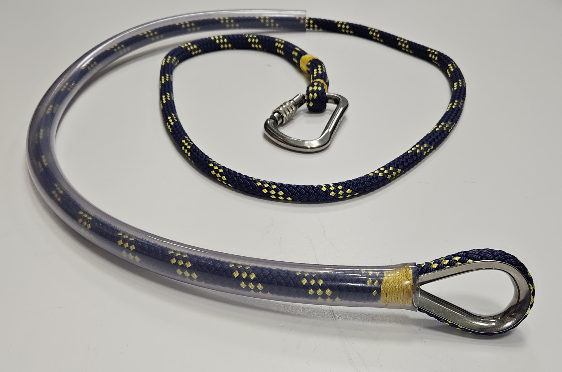 LIROS Handy Elastic mit Spezialkarabinerhaken und PVC-Schlauch