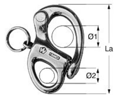 Schnappschäkel mit festem Auge