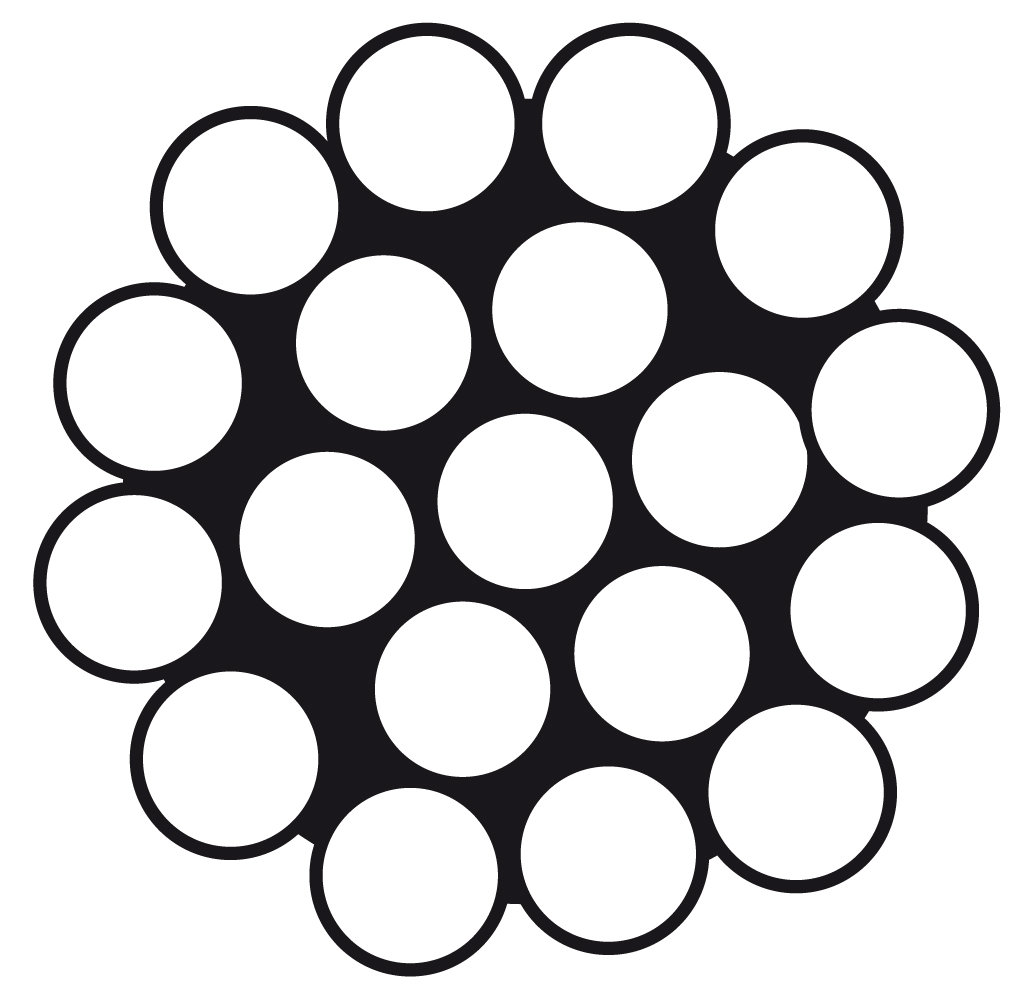 Wantendrahtseil 1 x 19 , 2 - 6mm