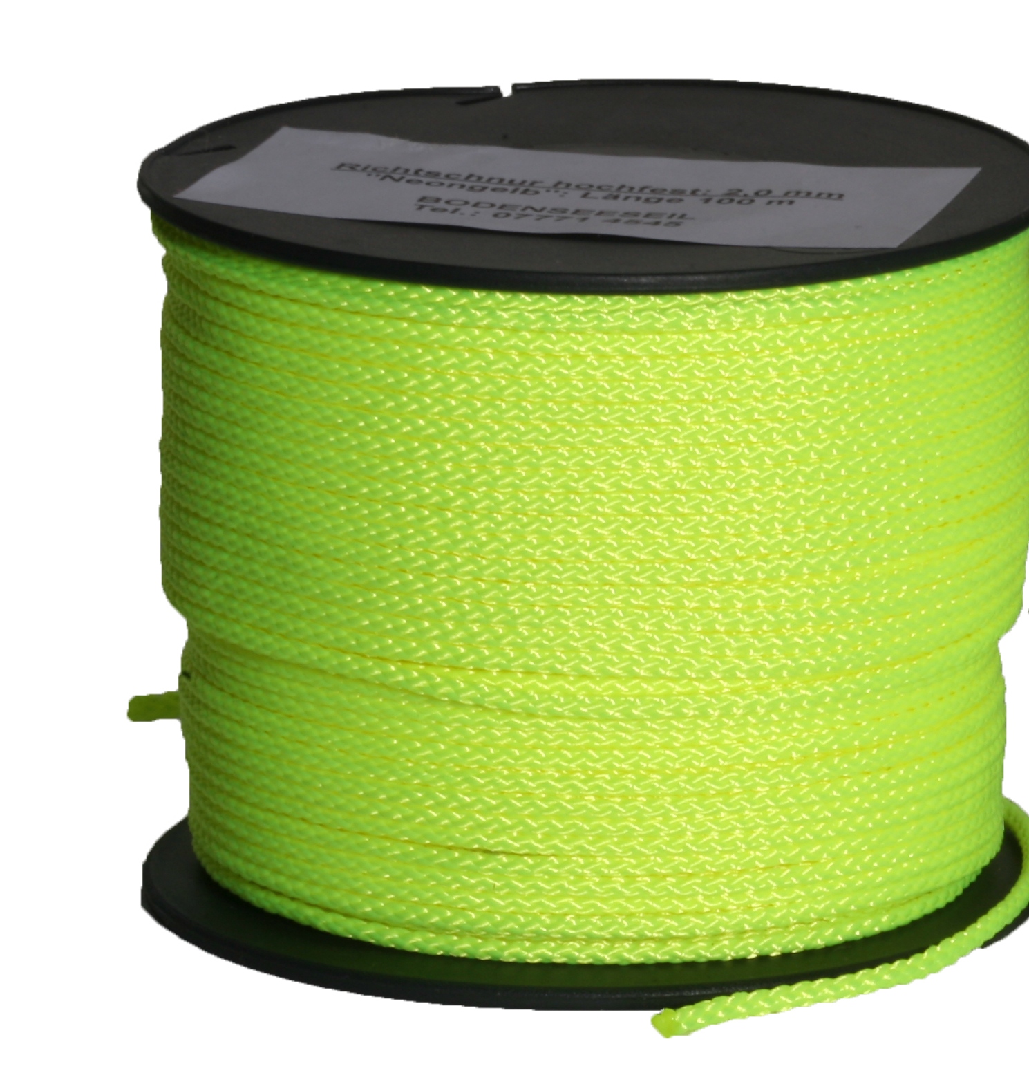 Richtschnur 2 mm neon-farbig, in PES/PA, Mindestabnahme 10 Stück